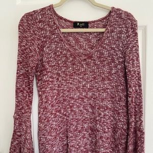 Bell sleeve sweater